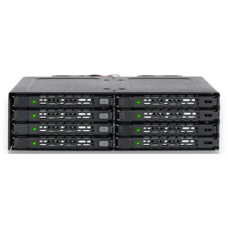 ICY DOCK ToughArmor MB998IP-B - 8 vietų 2,5 colio SAS/SATA SSD ir HDD (7 mm) pagrindinė plokštė modulis