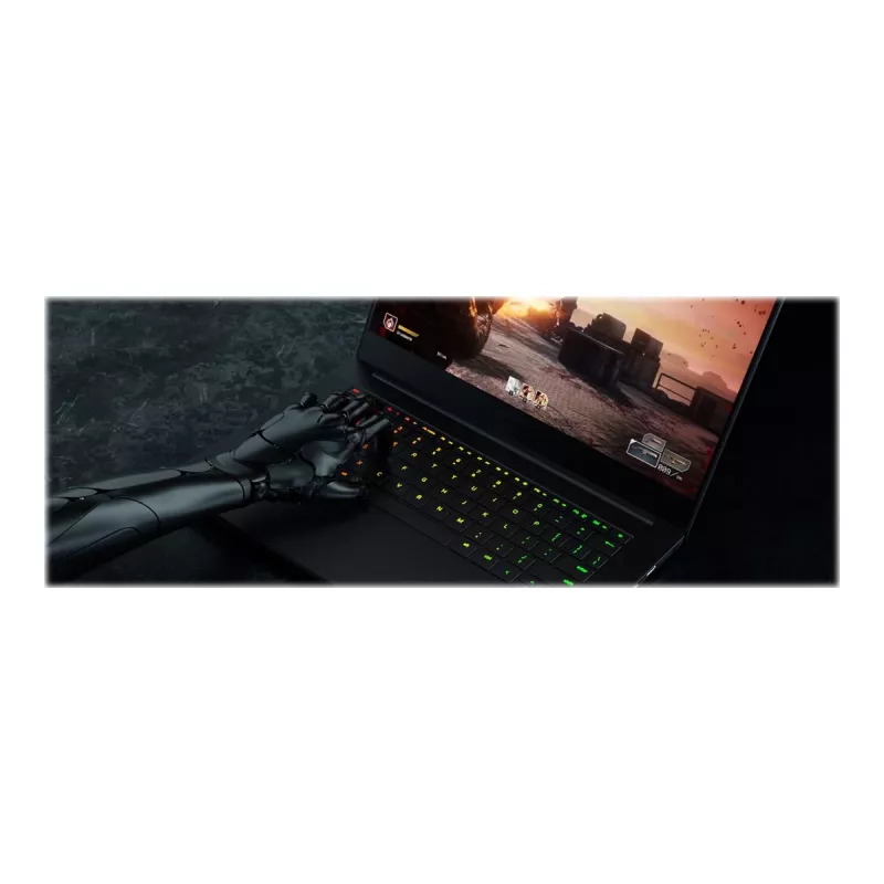 Nešiojamas kompiuteris Razer Blade 14 — 14 colių QHD+ 120 Hz OLED, AMD R9-365, 32 GB RAM, 1 TB SSD, NVIDIA GeForce RTX 5070, angliška apšviesta klaviatūra, 2 metų garantija