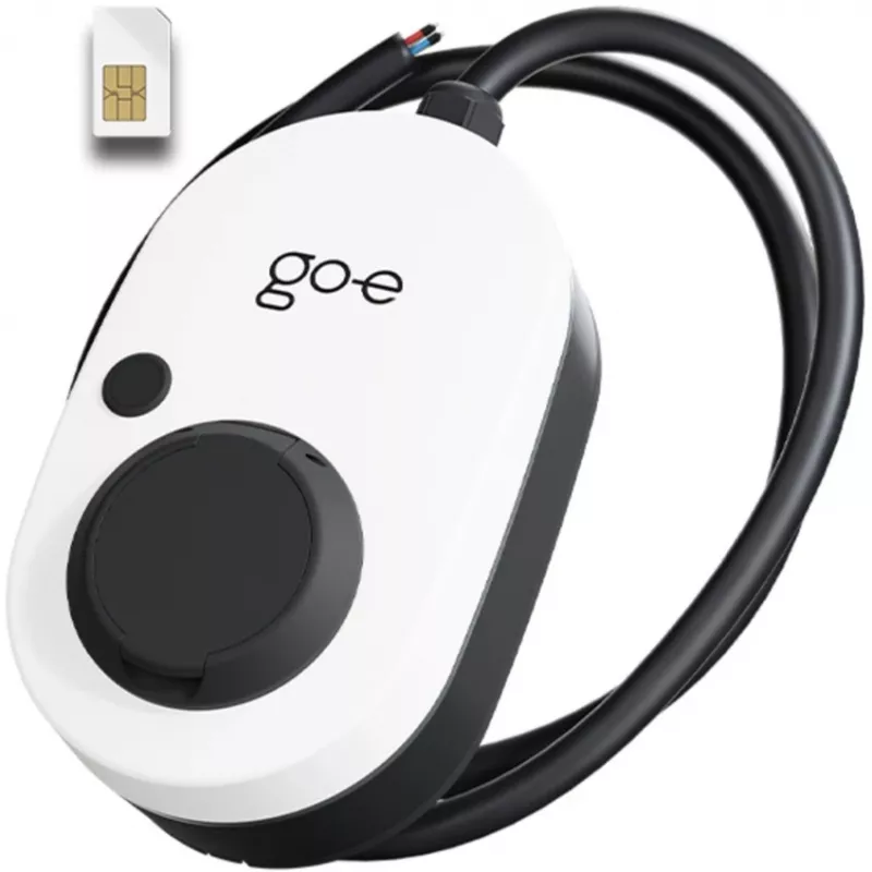 Įkroviklis GO-E Gemini 2.0, 22 kW (32A 3 fazės), Wallbox Baltas/juodas, be kabelio, 4G/LTE