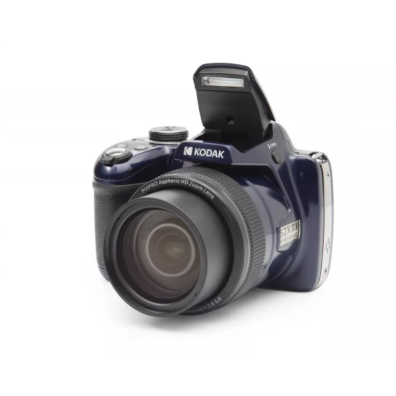 Fotaparatas Kodak AZ528 Midnight Blue su EU kištuku, 2 baterijomis ir dėklu
