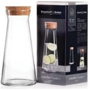 Stiklinė ąsotis ritzenhoff & breker CORCHO 1,0 L su kamštiniu kamščiu