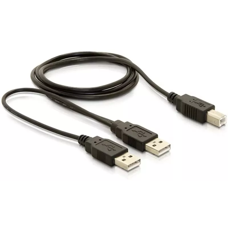 USB laidas DeLOCK USB-B / USB-A 1 m juodas