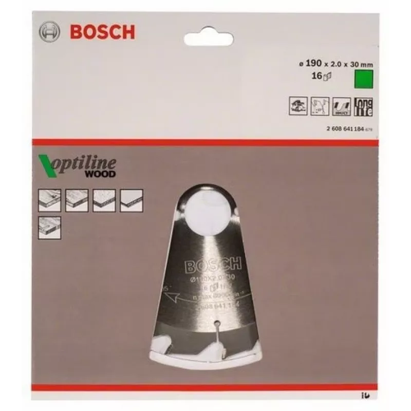 Bosch 2 608 641 184 diskinis pjūklo diskas 19 cm 1 vnt.