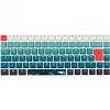 Žaidimų klaviatūra Sharkoon SKILLER SGK50 S3 Design Bundle D1 pilkai žalia raudona – laidinė, kompaktiškas išdėstymas