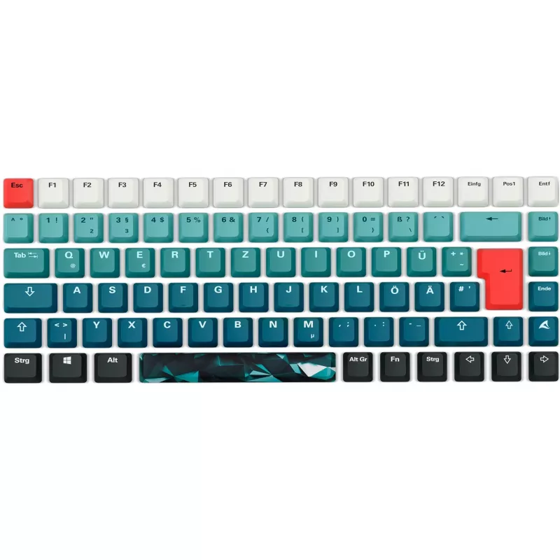 Žaidimų klaviatūra Sharkoon SKILLER SGK50 S3 Design Bundle D1 pilkai žalia raudona – laidinė, kompaktiškas išdėstymas