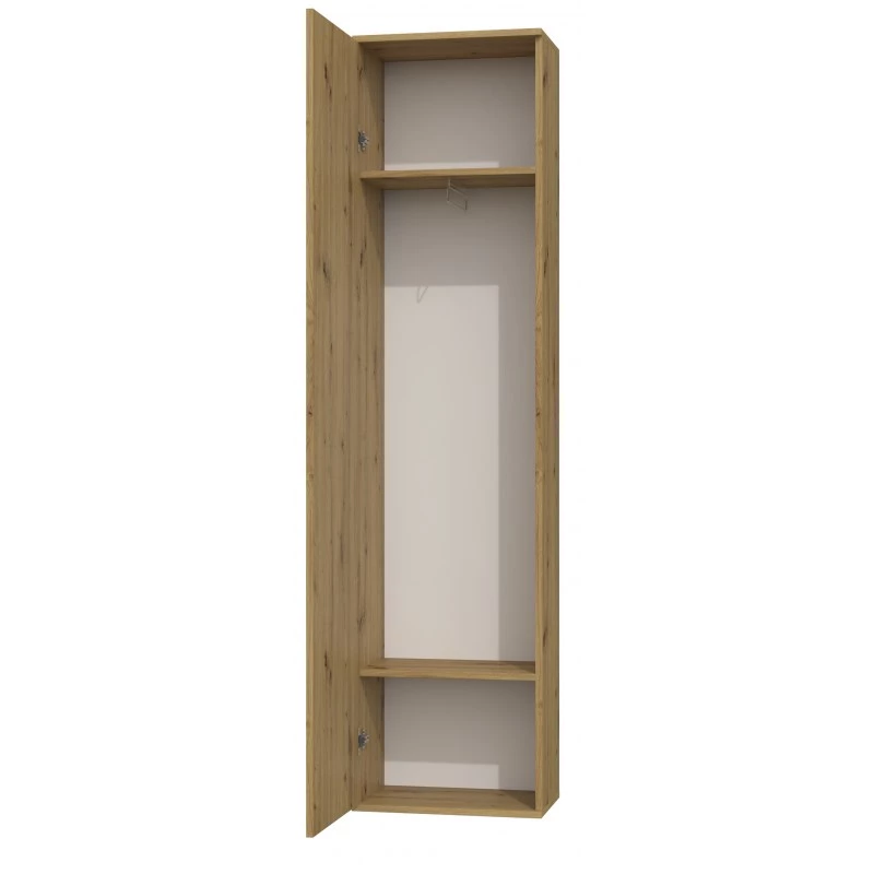 Spinta Top e Shop DUO SZAFKA ARTISAN – ąžuolinis rėmas, 2 lentynos, 1 durys, 500×350×1800 mm