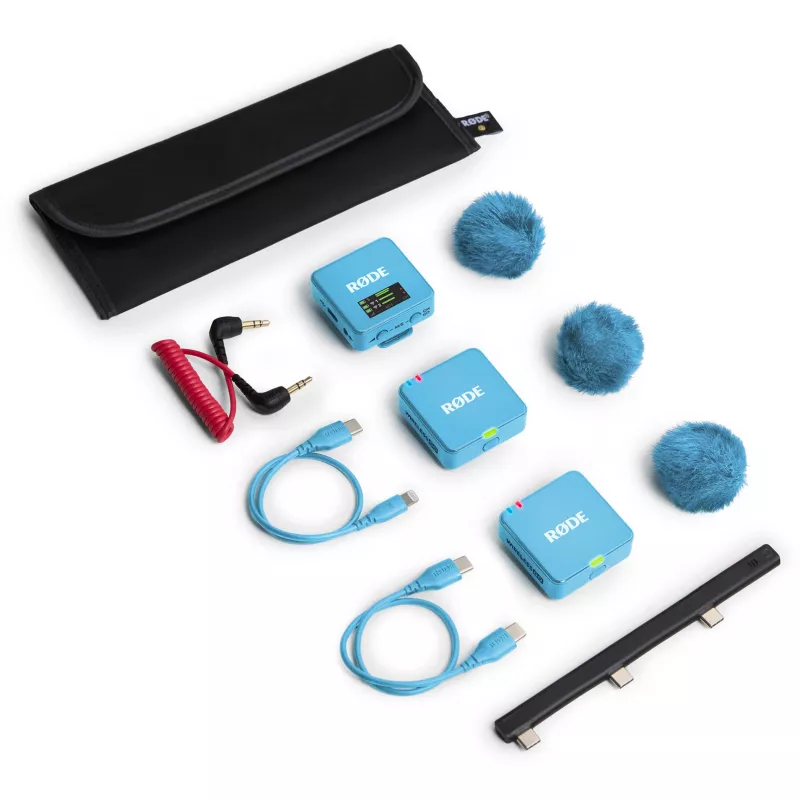 RØDE Wireless GO III mėlyna - belaidė mikrofonų sistema (mėlyna)