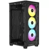 Corsair RGB AIRFLOW PC korpusas 2000D juodas Mini-ITX maitinimo šaltinis neįtrauktas SFX