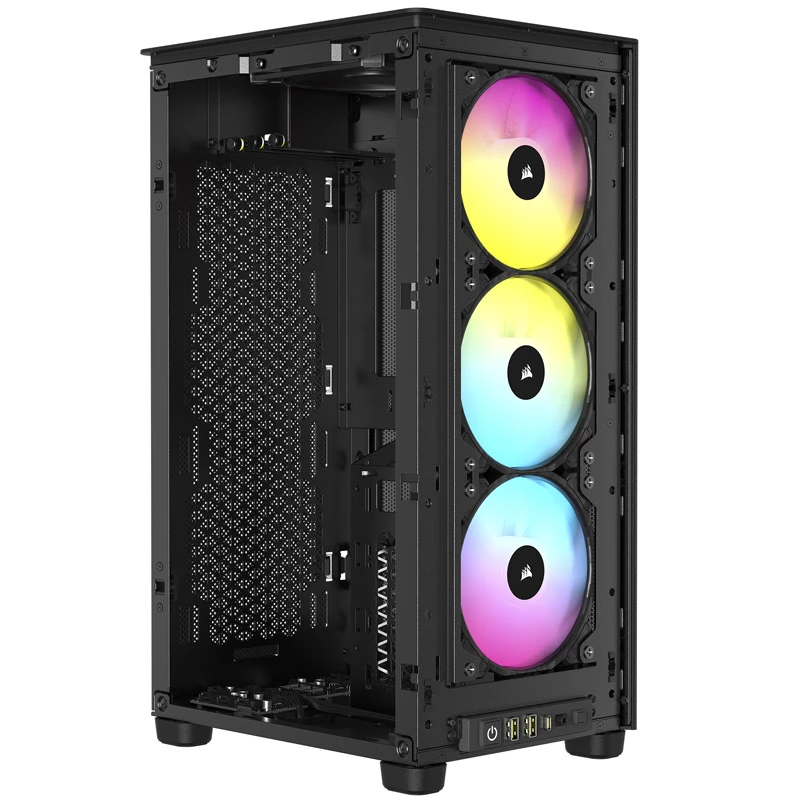 Corsair RGB AIRFLOW PC korpusas 2000D juodas Mini-ITX maitinimo šaltinis neįtrauktas SFX