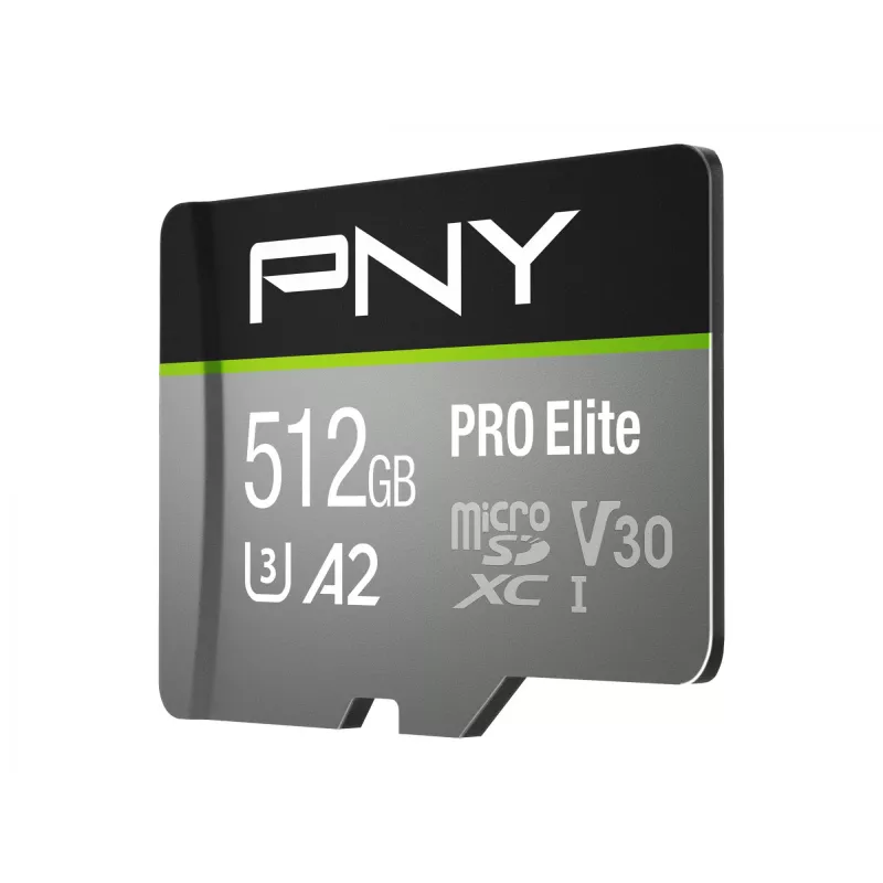 Flash atminties kortelė PNY 512GB microSDXC Class 10 P-SDUX512U3100PRO-GE