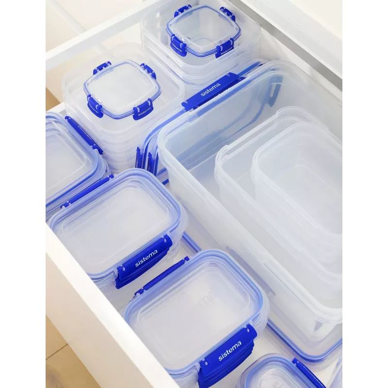 Sistema Plastics 881650, kvadratinis indas, 1,15 l, skaidrus, plastikinis, Naujoji Zelandija