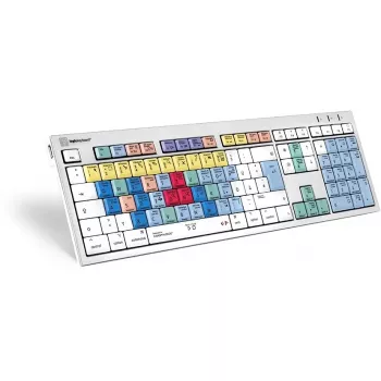 Klaviatūra Logickeyboard LKB-CBASE-CWMU-DE Office USB QWERTZ vokiška įvairiaspalvė