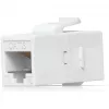 UBIQUITI CAT6 KEYSTONE COUPLER, 12 vnt. pakuotė. Praėjimo CAT6 keystone jungtis, skirta sklandžiai sujungti paruoštus eterneto kabelius
