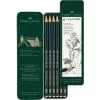 Grafitinis pieštukas Faber-Castell 9000 Green Wood 6 vnt.
