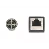 DeLOCK M12 adapterio kabelis X-coded 8 kontaktų kištukas į RJ45 lizdą 50 cm