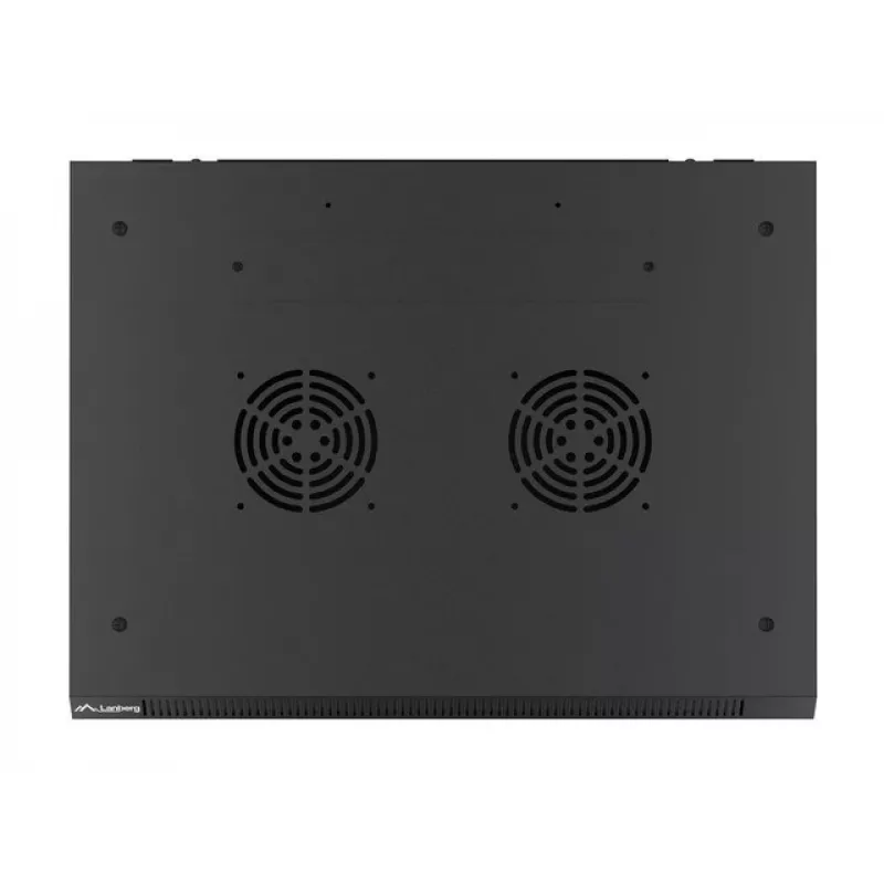 Lanberg sieninis montažinis spintos stovas 19'' 15U 600x450mm juodas (stiklinės durys)