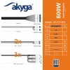 Akyga AK-C2-800 Classic 800 W ATX maitinimo blokas, pusiau modulinis, aktyvusis PFC, 120 mm ventiliatorius