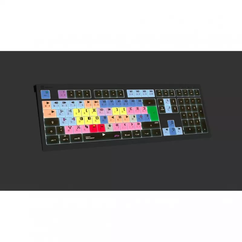 Logickeyboard Avid Media Composer ASTRA 2 apšviesta klaviatūra Mac French (LKB-MCOM4-A2M-FR)
