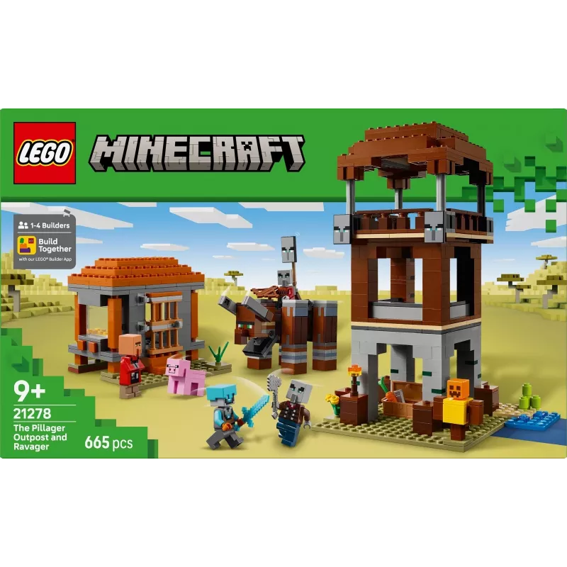 LEGO MINECRAFT 21278 Plėšikų forpostas ir niokotojas