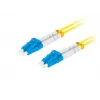 Skiemeninis šviesolaidinis kabelis LANBERG FO-LULU-SD11-0030-YE, 3 m, G.657.A1, LC–LC, geltonas