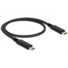 USB-C laidas DeLOCK 83042 USB 3.2 Gen 2 0,5 m juodas