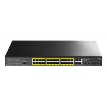 Valdomas jungiklis Cudy GS2028PS4 L2 Gigabit Ethernet 24 prievadai PoE