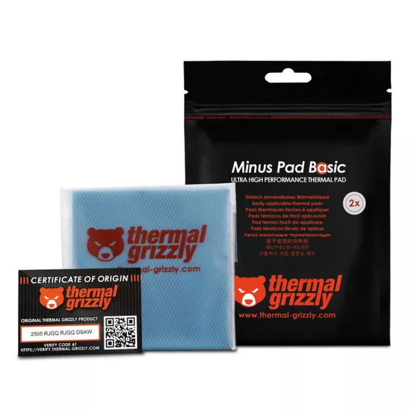 Thermal Grizzly Minus Pad Basic - 100 x 100 x 1,0 mm, 2 vnt.