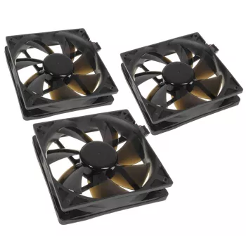 Kompiuterio korpuso ventiliatorius NoiseBlocker BlackSilentPro PLPS 120 mm, 1500 RPM, 100 m³/h, 4,5 V, juodas