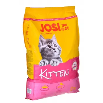 Sausas kačiukų ėdalas JosiCat Kitten 10 kg – pilnavertė mityba augantiems kačiukams