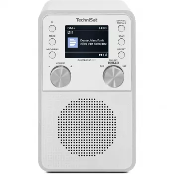 Skaitmeninis radijas TECHNISAT DigitRadio 317 Baltas – FM ir DAB+ priėmimas, kompaktiškas stalinis dizainas
