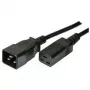 Maitinimo laidas ShiverPeaks C19/C20 M/F 5m juodas C20 mova