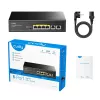 Tinklo jungiklis Cudy GS1006P nevaldomas Gigabit Ethernet 6 prievadų PoE, 12 Gbit/s, 2048 MAC, juodas