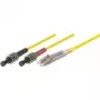 Tecline exertis Connect šviesolaidinis patch laidas ST (vyriškas) į LC (vyriškas) viensienis 1 m 9/125 µm OS2 geltonas (39989401)