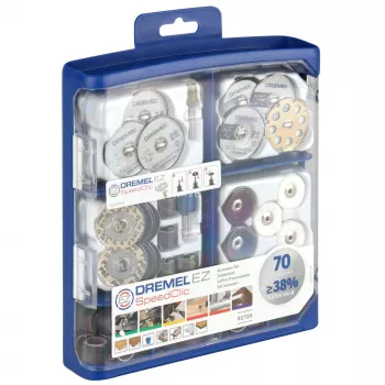 Priedų rinkinys Dremel EZ SpeedClic Universalus 70 dalių