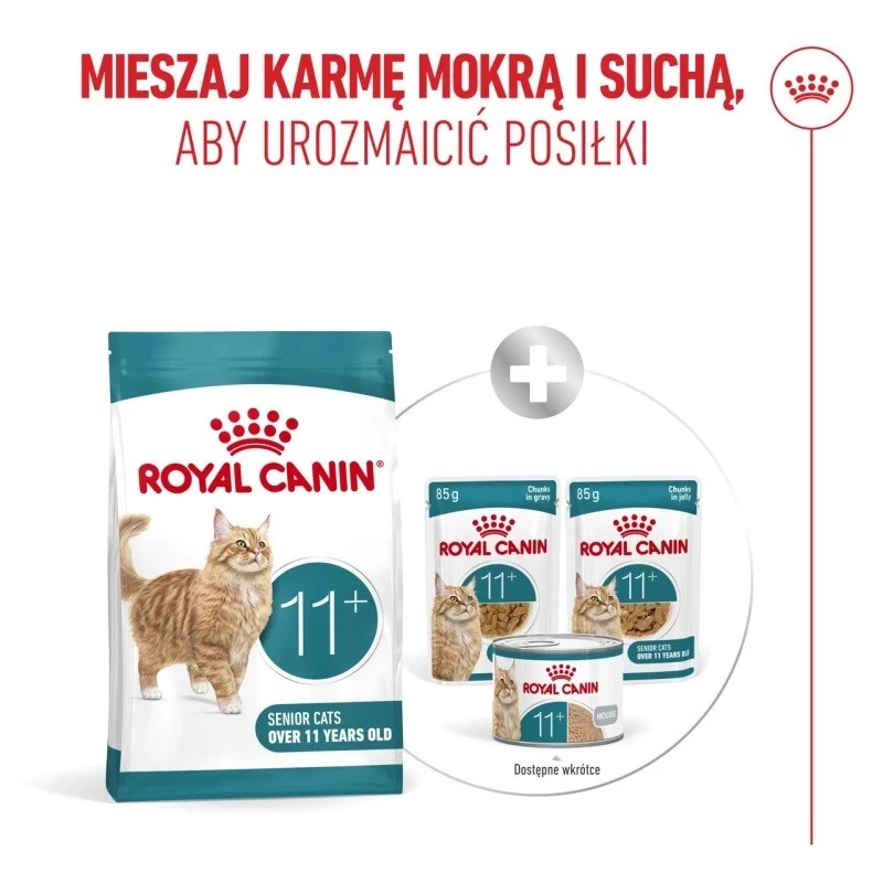 Sausas kačių ėdalas Royal Canin FHN Ageing 11+ 4 kg – pilnavertis ėdalas senjorėms katėms, paukštiena, 30% baltymų