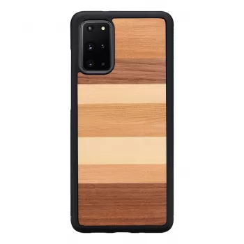 Apsauginis dėklas iš natūralios medienos Samsung Galaxy S20+ juodas