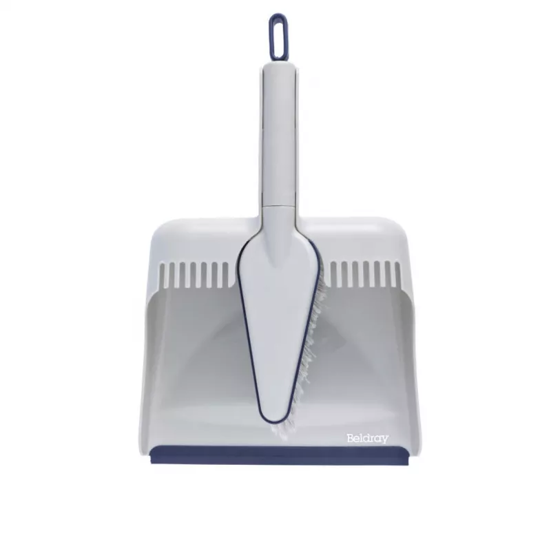 Šluotelės ir šiukšliadėžės rinkinys Beldray LA032760PEU7 Deep Clean, kompaktiška rankinė šluotelė su kampuotais šereliais ir deranti šiukšliadėžė