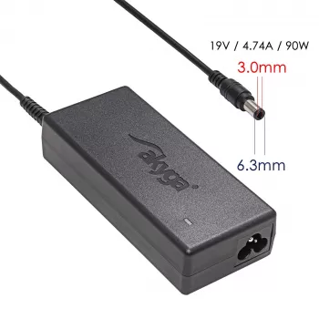 Akyga AK-ND-27 maitinimo adapteris Samsung nešiojamiesiems kompiuteriams, 90 W, 19 V, 4,74 A, 5,5 x 3,0 mm su kaiščiu