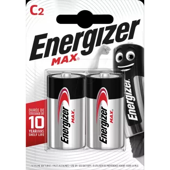 Vienkartinė baterija Energizer C 1,5 V šarminė, pakuotė po 2 vnt. E301533200