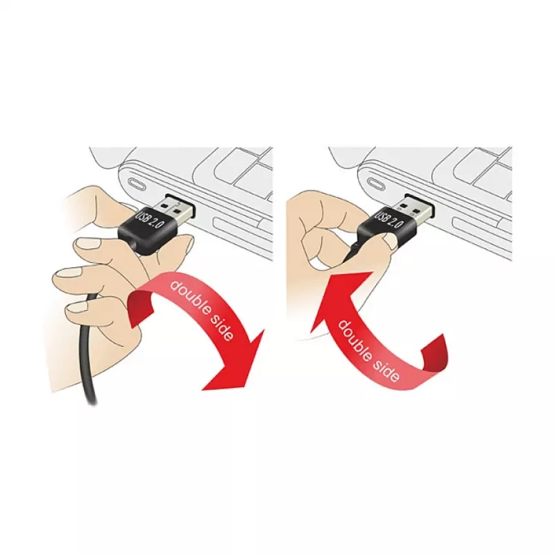 USB kabelis DeLOCK 3m USB 2.0 A - miniUSB m/m juodas