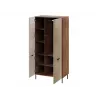 Drabužių spinta Cama Meble ALMERA Cama 5 90x52x185 cm, riešutmedžio rėmas, kaspininės durys, 6 lentynos