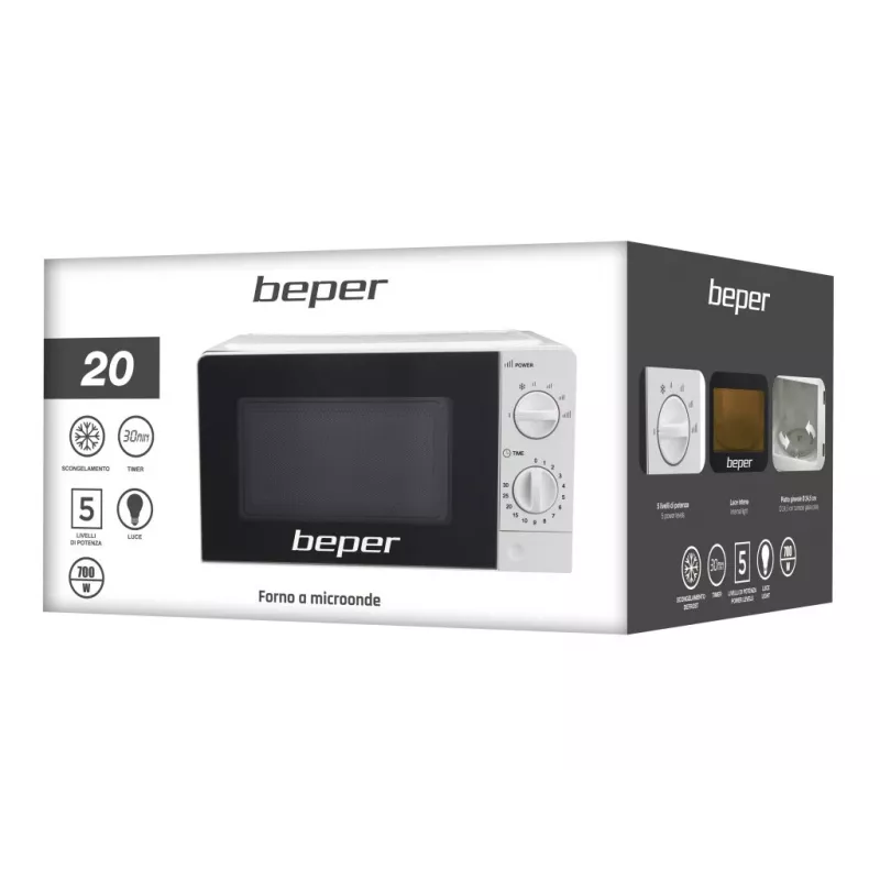 Mikrobangų krosnelė Beper BF.570, 700 W, 20 L