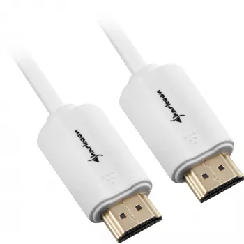 HDMI laidas, kištukas > kištukas (baltas, 2 m, HDMI 4K)
