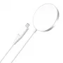 Belaidis įkroviklis CHOETECH T518 15W Magnetinis Baltas – Qi magnetinis belaidis įkrovimo padėklas