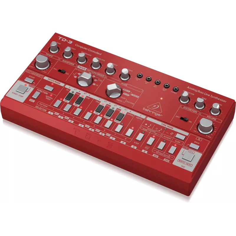 Analoginis sintezatorius Behringer TD-3-RD Raudonas 9V DC