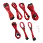 CableMod kabelių rinkinys C-Series PRO ModMesh RM Black Label CM-PCSR-16P3KIT-NKR-R – apvalkoti PSU ir GPU laidai, ModMesh, raudoni