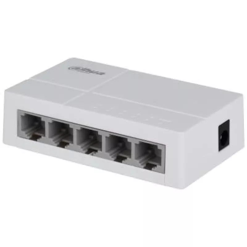 Dahua Technology PoE DH-SF1005L tinklo jungiklis, nevaldomas Fast Ethernet (10/100), Power over Ethernet (PoE), stalinis, šviesiai pilkas