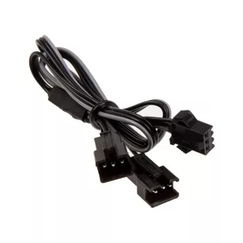 Vidinis maitinimo kabelis PHANTEKS PH-CB-DRGB3P — 3 kontaktų į 2× Molex (3 kontaktų), juodas/pilka