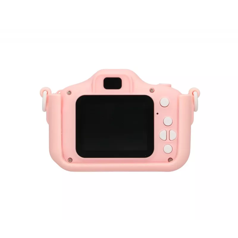 Vaikiškas skaitmeninis fotoaparatas Extralink H27 SINGLE PINK rožinė balta 3 metai