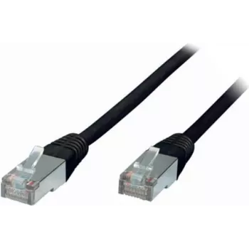 S/CONN Cat5e tinklo laidas 1 m, F/UTP (FTP), RJ-45 → RJ-45, 1 Gbit/s, juodas